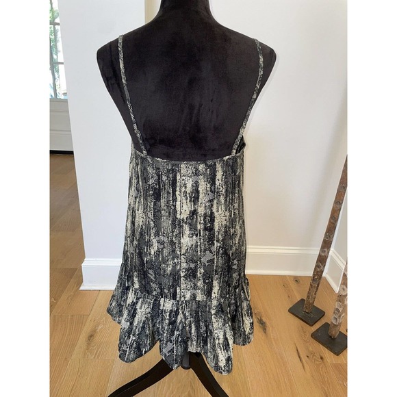 Urban Outfitters Camille Black & Tan Mini Dress Tunic Size M - Picture 5 of 10